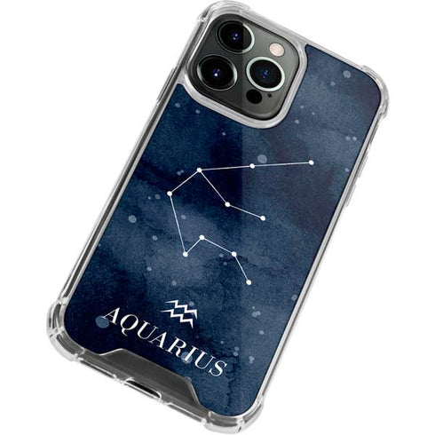 Aquarius Constellation iPhone 14 Pro Clear Case